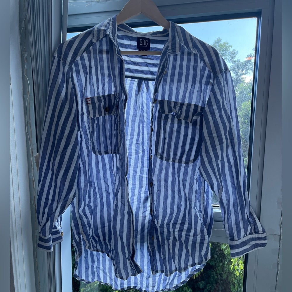 Pinstripe button up